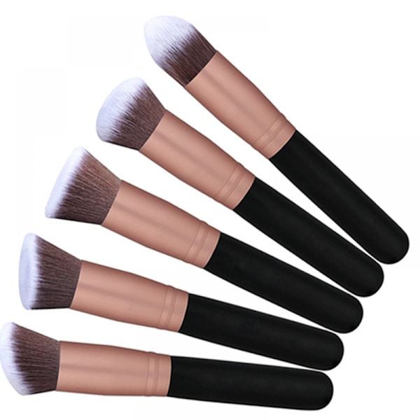 Sminkborstar Set, Roséguldfärgade Verktyg För Professionell Ögonmakeup, 17-Delars Kollektion Med Syntetiska Borsthår, Mjuka Och Lätta Att Rengöra