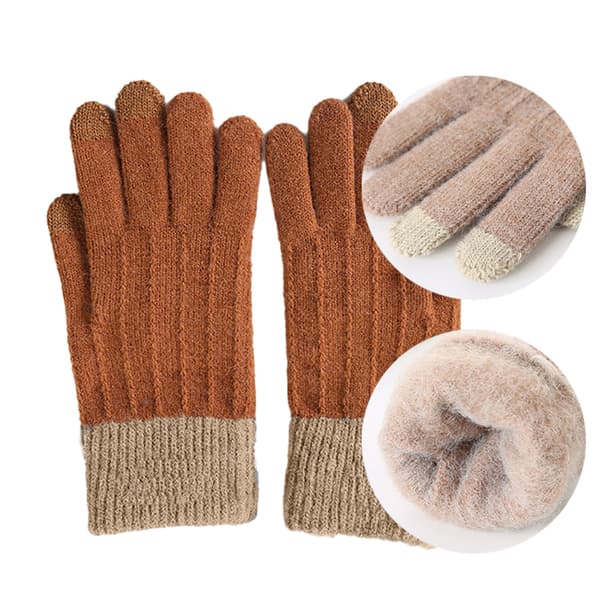 Vinter Touchscreen Stretch Termiska Magiska Handskar Varma Ullstickade Tjocka Fleecefodrade