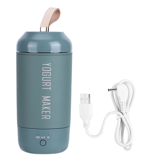 Multifunktionell Full Automatisk Mini Bärbar Yoghurtmaskin USB Laddningsbar Yoghurtmaskin (Grön)