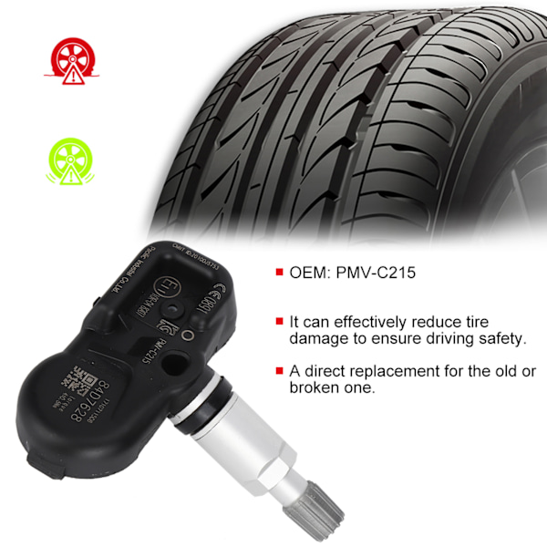 Rengaspaineen seurantajärjestelmän anturi sopii LS500h LX570/RX450hL PMVC215