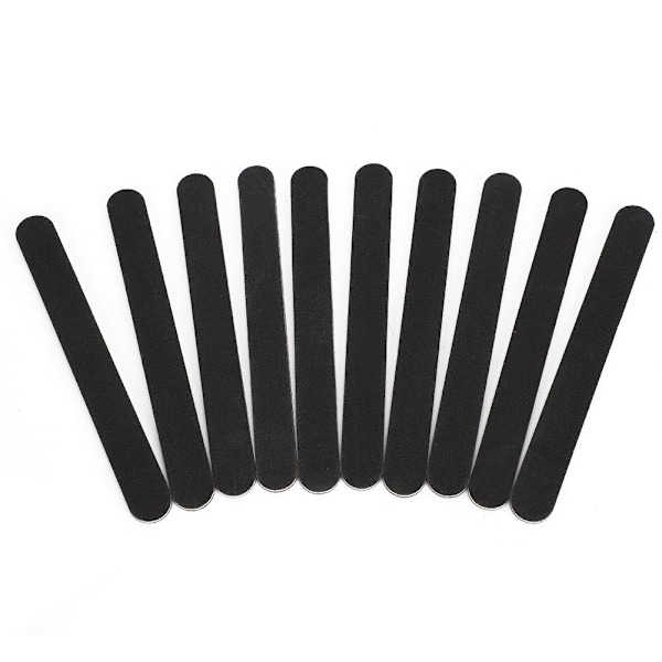 10 stk. Neglefil Polering Slibning Fil Professionel Neglefil Manicure Fil Sort