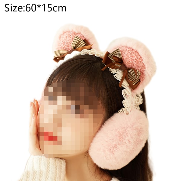 Weather Fluffy Earmuffs Winter Warm Headband Cute Slouchy Ear