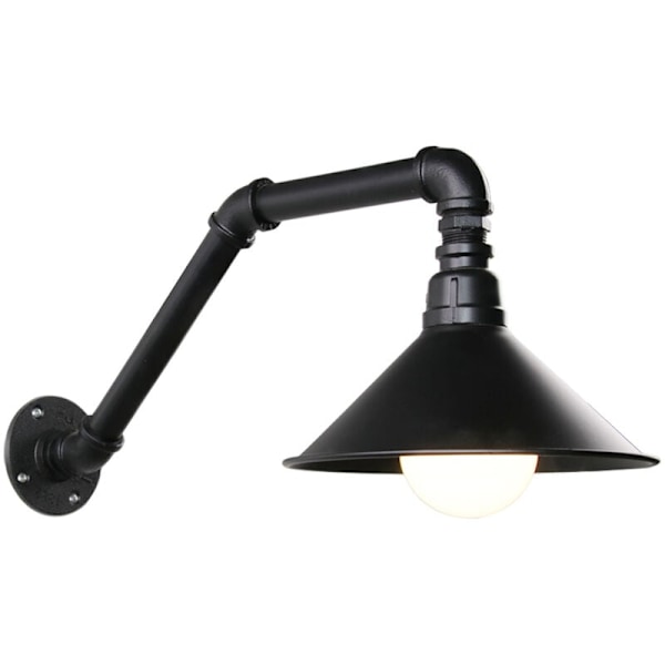 Vintage Industriell Väggbelysning, Stor Ladugårdslampa med Svanhals, Retrostil Justerbar Svängarmslampa, Perfekt för Kommersiella & Bostadsutrymmen