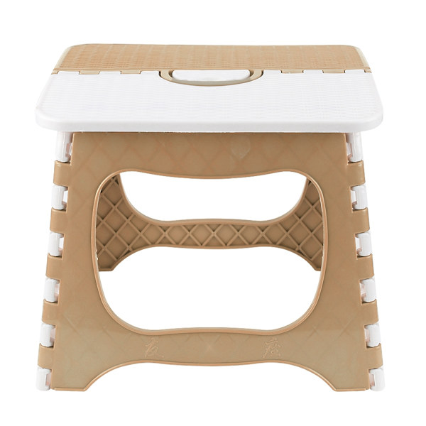 Bärbar hopfällbar trappstege för barn och vuxna, kök, badrum, trädgård, beige