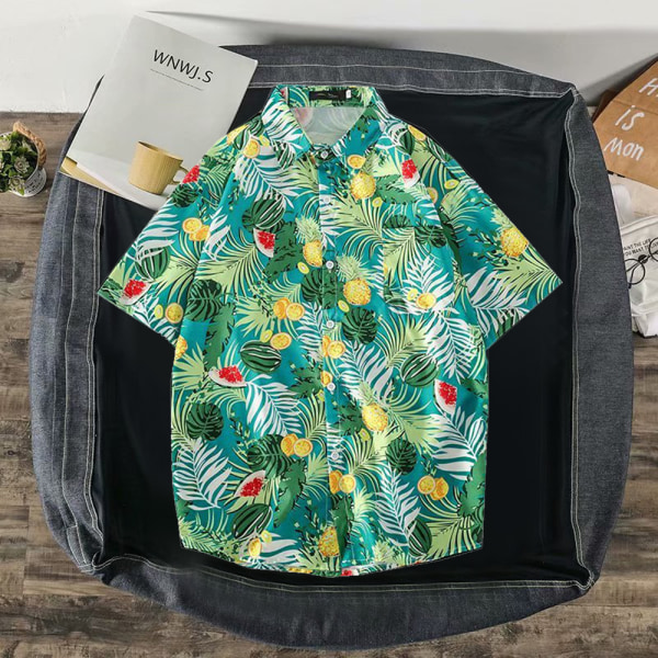 Miesten casual paita Trooppiset rantapaidat, printed rantapaita