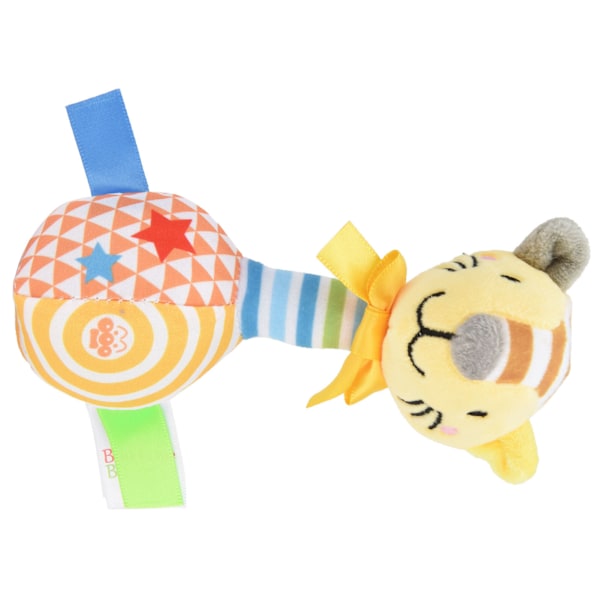 Plush Handskakleksaker för Bebis Mjuka Skakleksaker Skakleksaker för Spädbarn Handgreppsleksaker Djurdocka Gul
