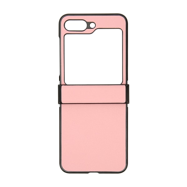 Litchimönstrat Mobiltelefonfodral i Syntetiskt Läder Vikbar Skärm Mobiltelefon Skyddsfodral för Galaxy Z Flip 5 Fodral Rosa