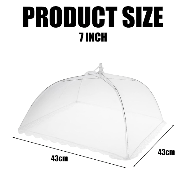 Eleganta Pop-Up Mattskydd i Mesh, Hållbar Barriär Mot Insekter För Ditt Nästa Utomhusäventyr, Vitt Matttält i Mesh Som Skyddar Mot Löv Och