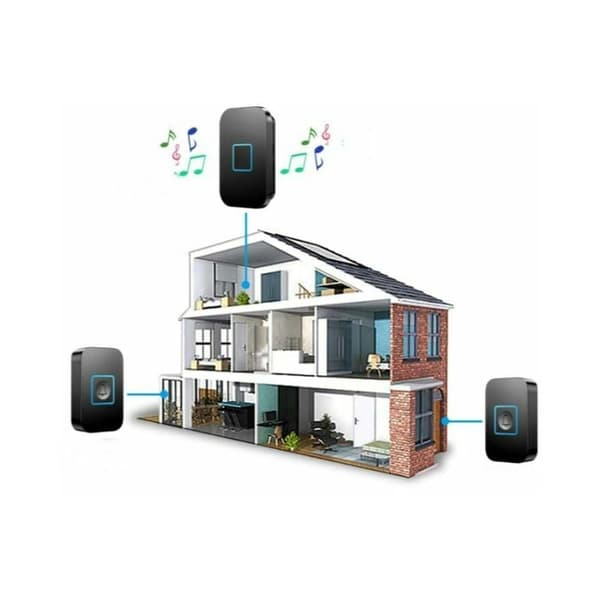 Smart Dør Alarmsystem, Flere Klokkemuligheder for Tilpasselig Velkomst, Langtrækkende Sensor for Problemfri Dækning