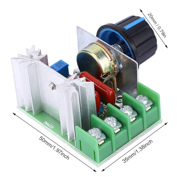 5 st Motorhastighetsregulator 50~220V AC 220V PWM Variabel Hastighet