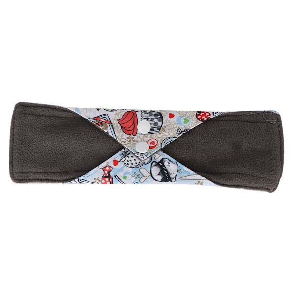 Myk Vaskbar Klut Mens Pad Gjenbrukbar Kull Bambus Sanitærbind Pad 25 x 18cmA52