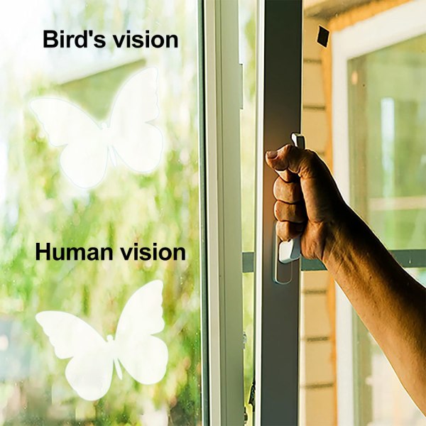 Butterfly anti-kollisjon vindusklistremerker for å hindre fugler fra