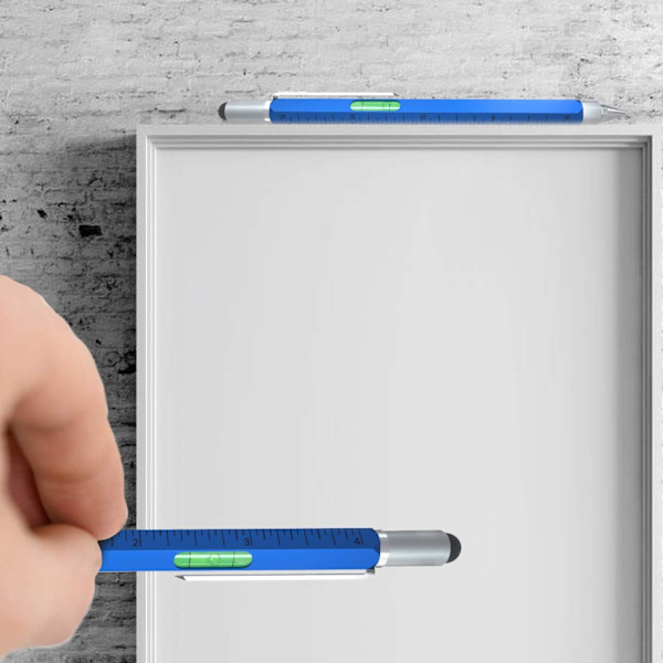 Cool Pen Presenter till män, (Blå) Cutier 6-i-1 Multi Tool Tech Pen