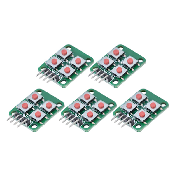 5 st 2x2 Scan 4-knappars tangentbordmodul Array-tangentbrytarmodul för elektrisk styrning