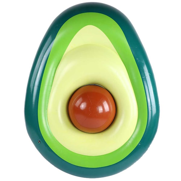 Oppustelig Avocado-Formet Bademadras Svømme Ring Voksen Barn Flydende Seng Svømning Vandlegetøj