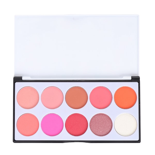 10 Farver Ansigtsmakeup Rouge Langvarig Vandfast Svedsikker Kosmetik
