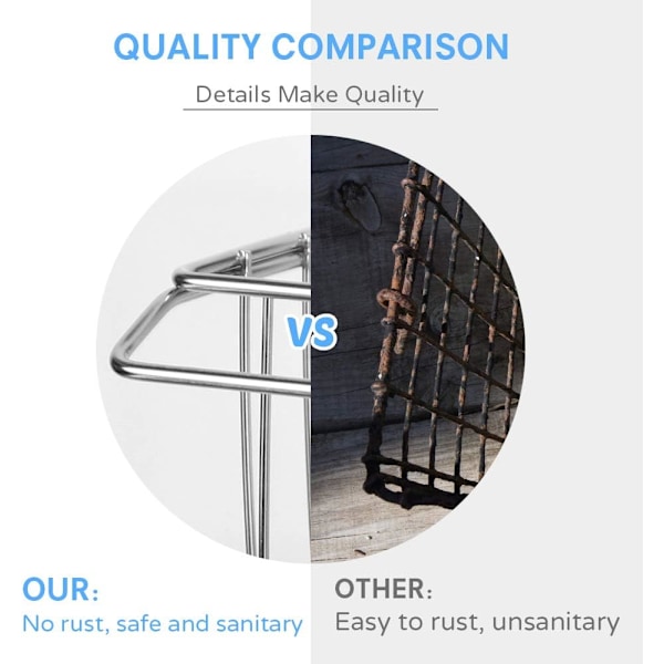 Disktrasahängare med diskproppshållare, självhäftande diskställ med snabbtorkande design och rostfri konstruktion