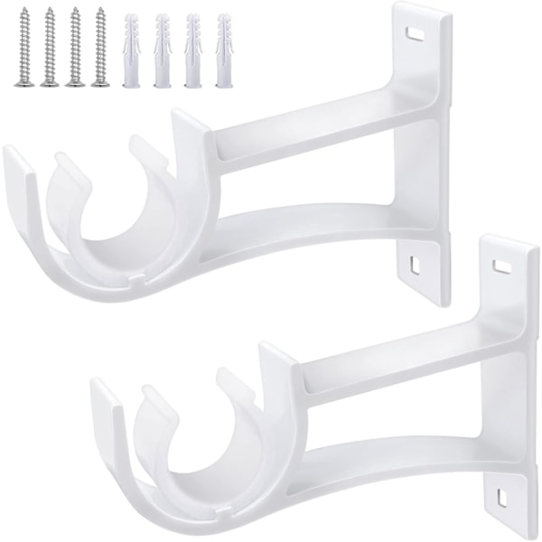 Gardinstångsfäste i aluminiumlegering, eleganta gardinstångshållare, enkel och elegant design gardinstångskrokar för tung användning, stark