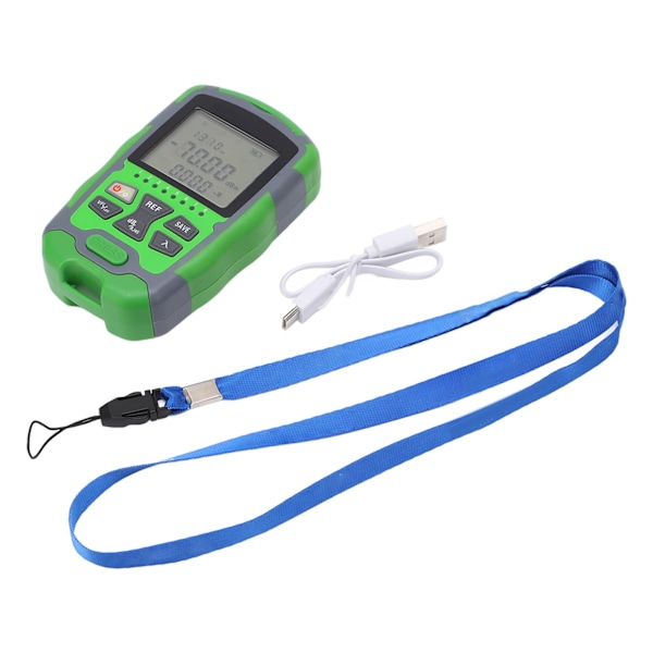 Optisk Fiber Effektmeter Optisk Kabeltester ‑70~+10dbm Digitalt Display Oppladbart 50MW