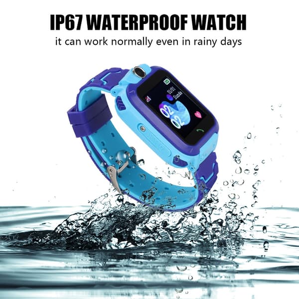 IP67 Vattentät Smartwatch HD Touch Screen Barn Intelligent Positioneringsklocka