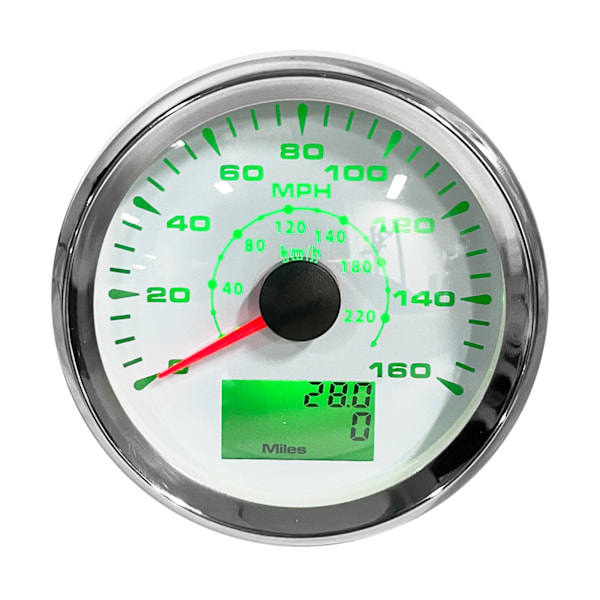 3‑3/8 tuuman nopeusmittari GPS 160MPH 0‑220KM/H 9‑32VDC laivaan, jahtiin, moottoripyörään, tekniseen ajoneuvoon