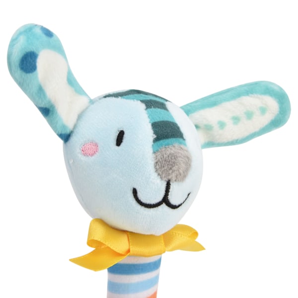 Plush Handskakleksaker för Bebis Mjuka Skakleksaker Skakleksaker för Spädbarn Handgreppsleksaker Djurdocka Blå