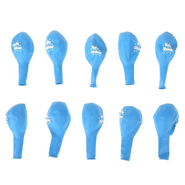10 st Söt Tryckt Latexballonger Set för Baby Barnfödelsedagsfest Dekoration (4#)