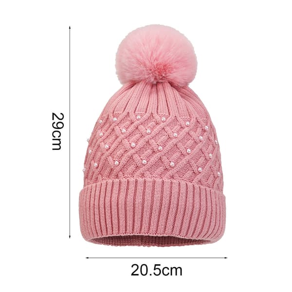 Stickad vintermössa för damer Varm stickad mössa för damer Stickad hatt Rid-stickad hatt