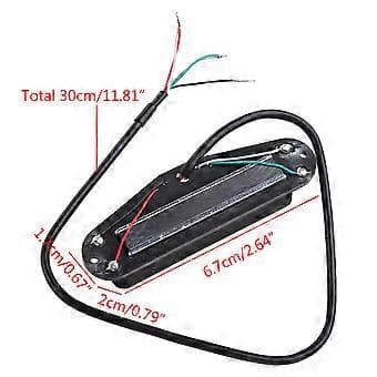 Dubbel Humbucker Rail Elektrisk Gitarr Halspickup