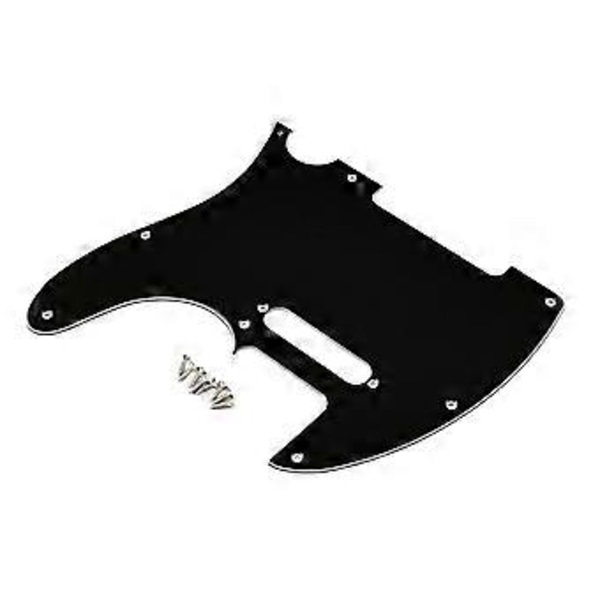 8-håls gitarr anti-repskydd 3-lagers solid svart gitarr skyddande plektrumskydd elektrisk gitarr reservdelar