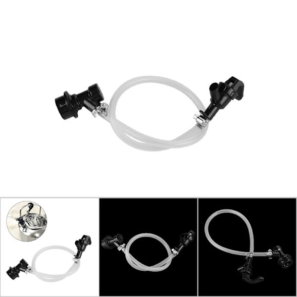 50 cm ølledning med Party Picnic-kran og Ball Lock-kobling for ølfat