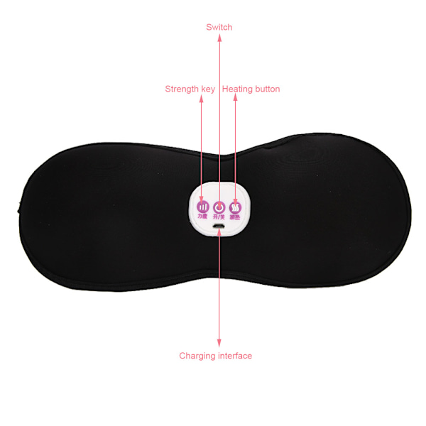 Elektrisk Opvarmnings Brystmassager Vaskbar Vibration Brystforstørrende Stimulator BH Kompleksion