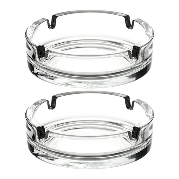 Elegant Design Kristallglas Askfat, Klassisk Formdesign, Robust Och Tung, För Utomhusanvändning, Dekorativa Askfat För Hemmakontor Uteplats