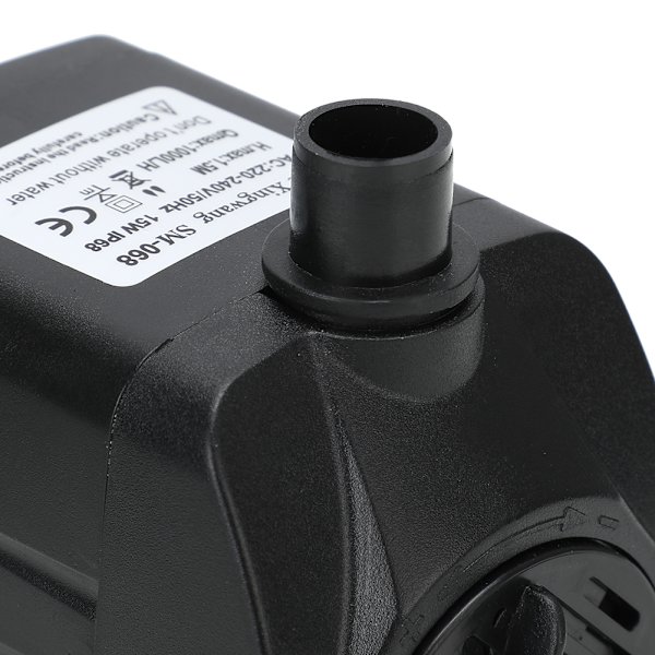 Muovinen 3-in-1 1000L/H 15W Akvaariokalan Säiliön Uppoava Pumppu Vedenpuutarhan Suihkulähteelle Lammelle US-Pistoke 110V
