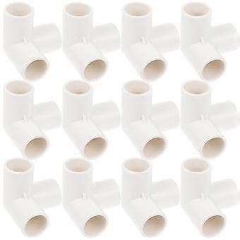 20 st Elbow Connector Tee PVC Rördelar Vattenrör Elbow Joint Connectors DN15/20mm