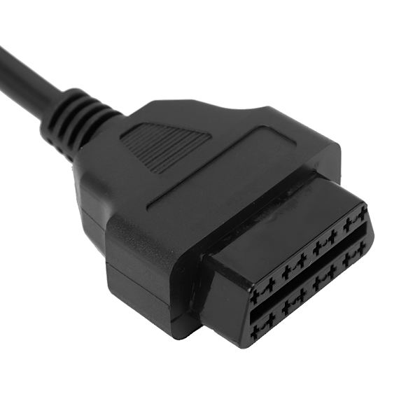 16-stifts bildiagnostikadapterkabel för Elm327 hane till hona OBD-förlängningssladd 1,5 m / 4,9 fot
