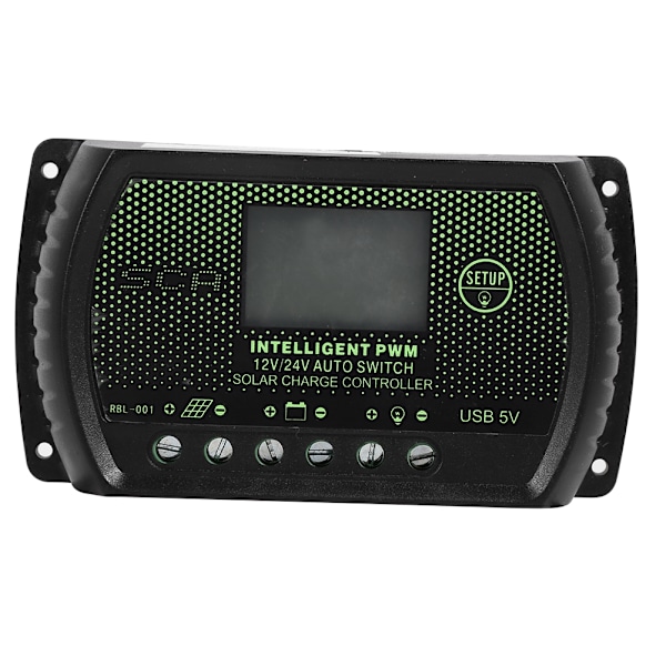LCD-aurinkopaneeliakkujen lataussäädin PWM Älykäs USB-portti 12V 24V 20A