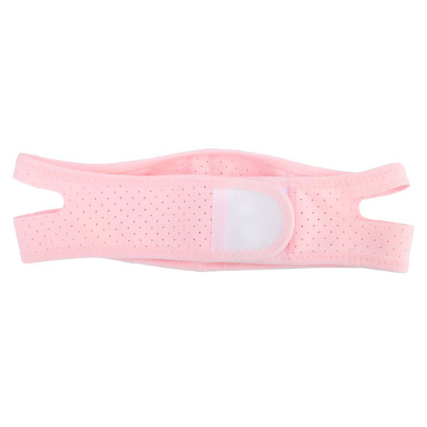 Ansiktslyftande Bälte Andningsbart Formkontur Ansiktsavmagringsmask Bandage Rosa Medelstorlek