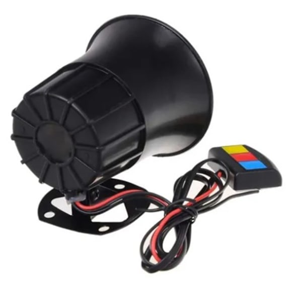 12V Bilalarm Horn Høy Lyd Vanntett Støvtett 3 Toner Sterk Stemme for Motorsykkel