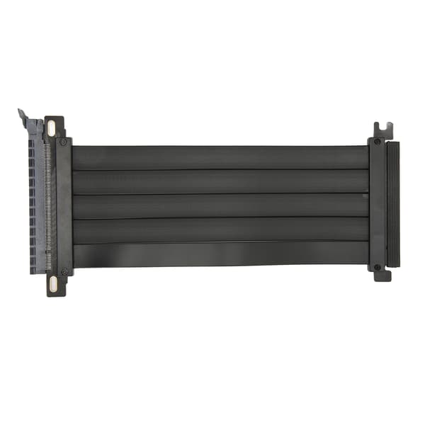 PCIe 4.0 X16 Riser-kabel, skjermet høyhastighets rettvinklet forlengelse for vertikal GPU-montering, EMI-beskyttelse fleksibel design med 128 Gbps data
