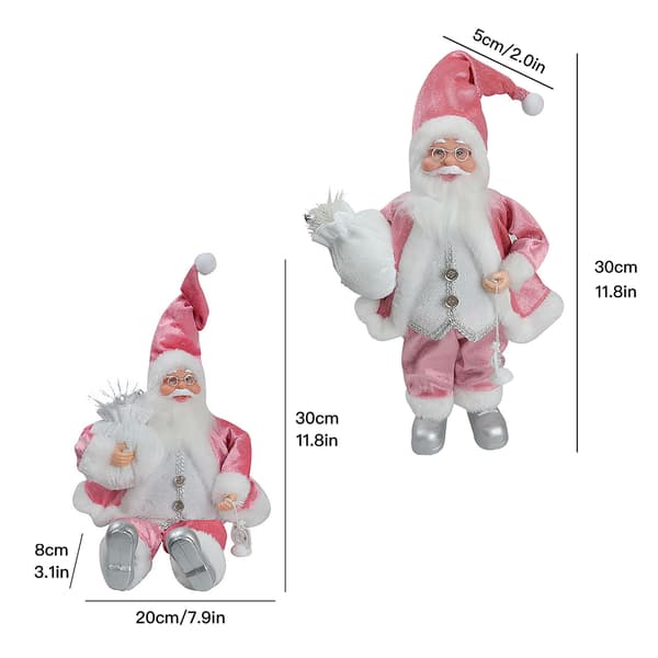 30 cm stående jultomte juldekorationer julscen dekorationsprydnad