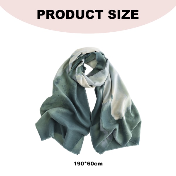 1 swoosh gradient commuter scarf female faux cashmere elegant