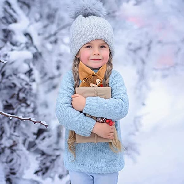 Baby Vinter Tykt Skjerf Varmt Søtt Høst Gutte Skjerf style3