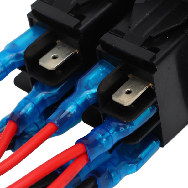 Vippbryterpanel 2-gang På/Av Forhåndskoblet Rød LED 12V 24V 20A 10A med Merking for Båter og Kjøretøy