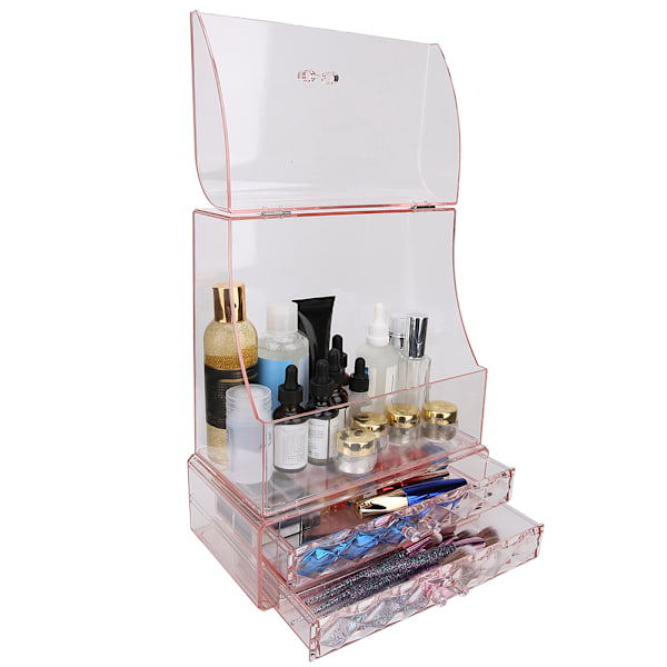 Transparent Kosmetik Smykker Makeup Opbevarings Skuffeboks Stativ Display Stativ