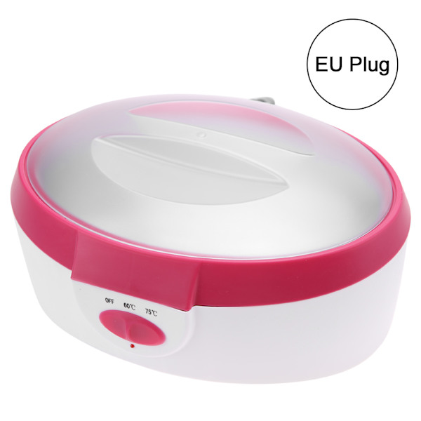 Mini Elektrisk Temperaturjusterbar Voksvarmer Oppvarmer Depilator Maskin Hudpleie Rød EU-Plugg