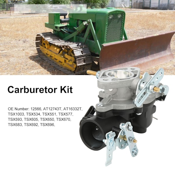 Förgasarkit TSX605 Metalllegering Traktor Motor Carb Set Ersättning för 1010 Crawler