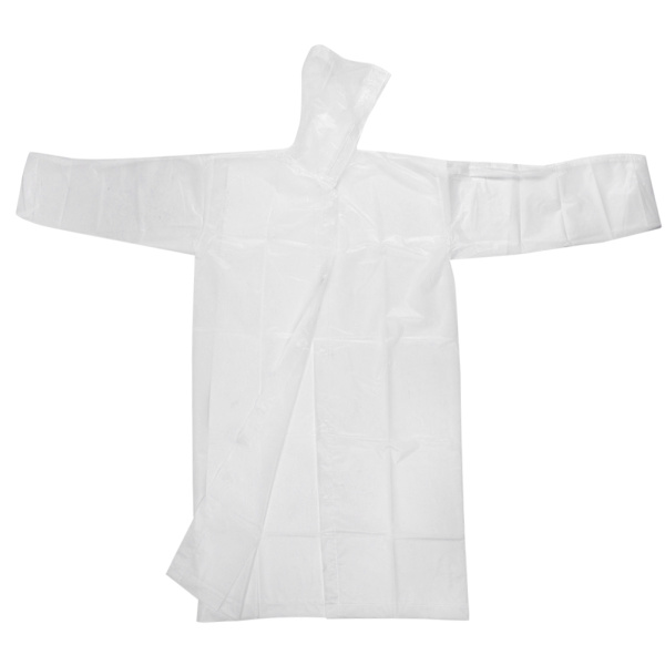 EVA Regnrock för Kvinnor och Män, Tjockare Vattentät Utomhus Camping Hoodie Regnrock (Medelstorlek) Halvtransparent