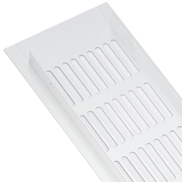 2 stk. Luftventilationsgitter Aluminiumlegering Rektangulær Ventilations Plade til Skab Sko Skab Garderobe 80x400mm