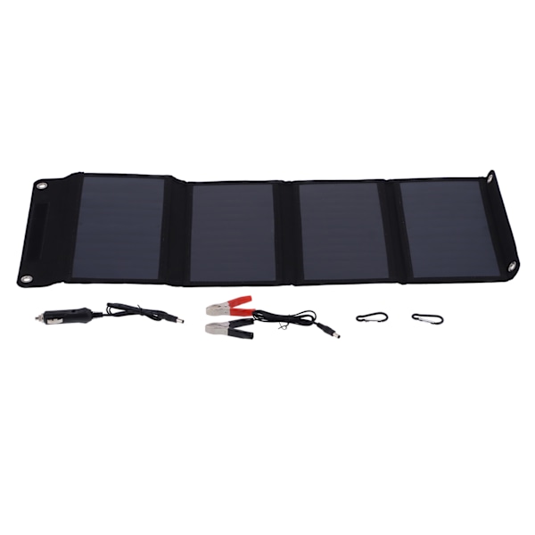 28W Solpanel Kit Vikbar Portabel Solcellsladdare Fotovoltaisk Panel för Utomhuscamping